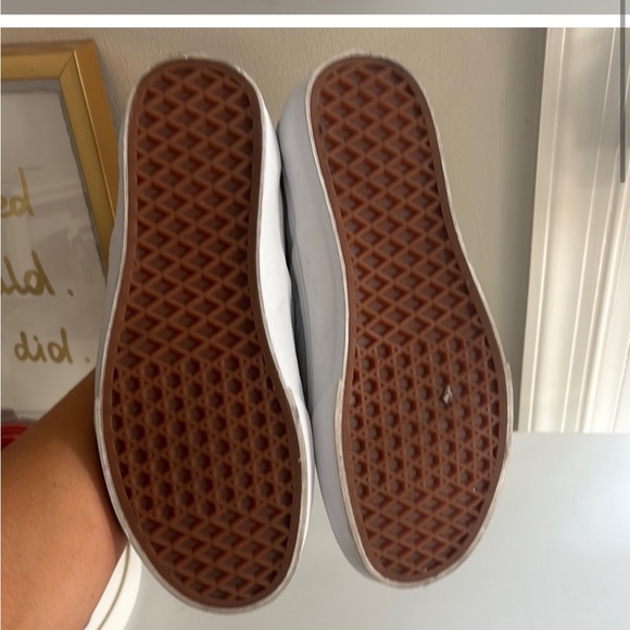 Vans Sky Blue Slip-On Shoes Embossed Houndstooth Winter Sky / Blue - Picture 4 of 4